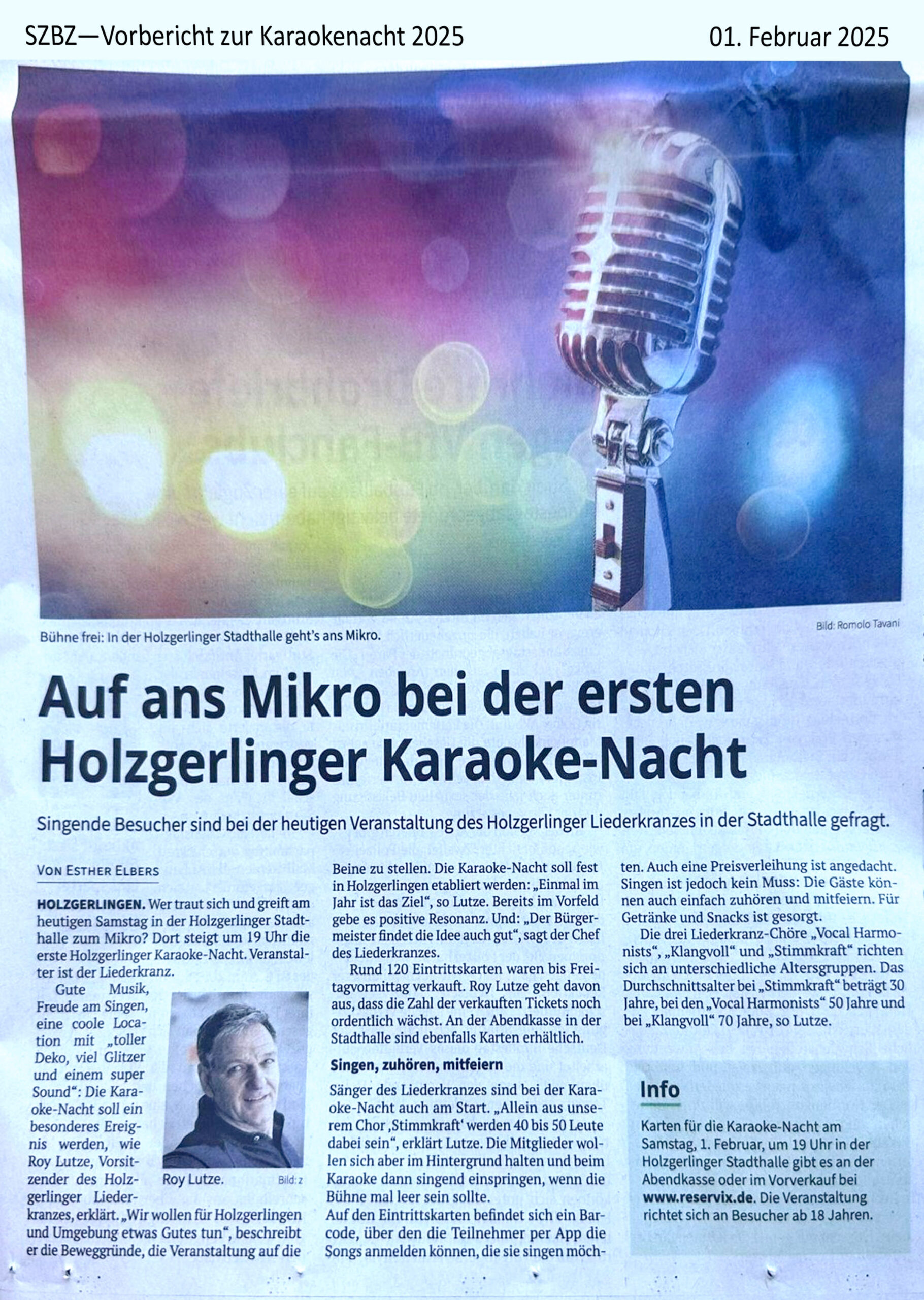 SZBZ-Vorbericht zur Karaokenacht 2025